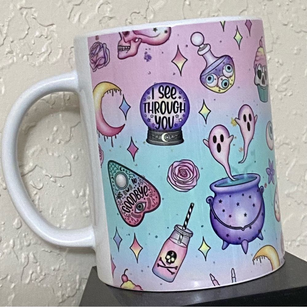 Pastel spooky coffee mug
